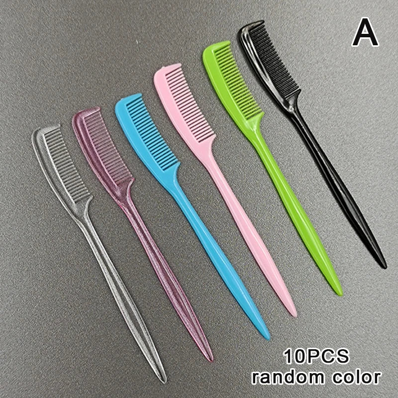 10pcs Eyebrow Comb Brush Eyelash Combs Eyelashes Brushes Mascara Wands Makeup Comb Supplies Of Lash Extension