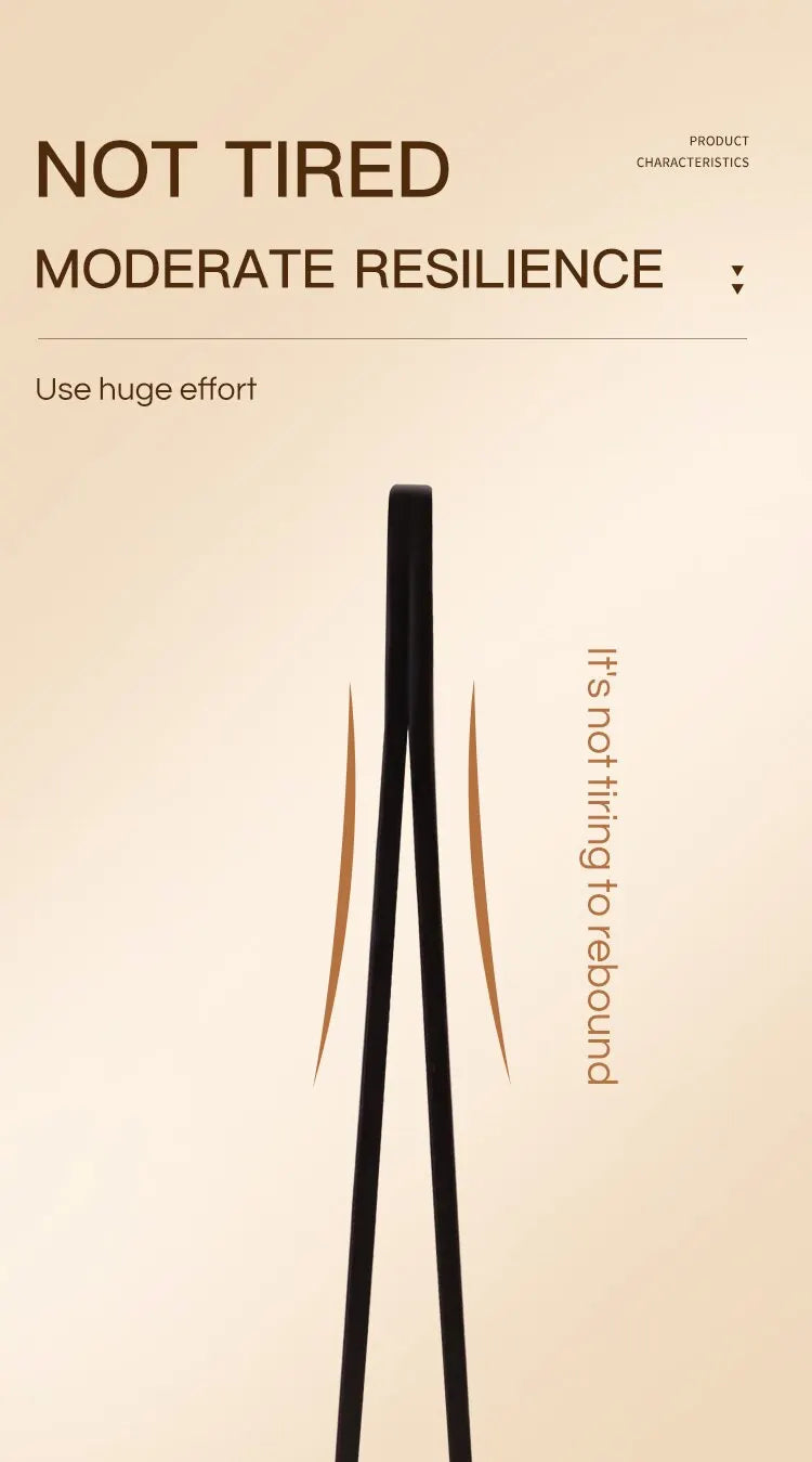GECOMO Stainless Steel Black Eyebrow Tweezer with Slant and Flat Point Beauty Tools for Eyebrows & Ingrown Hair Removal