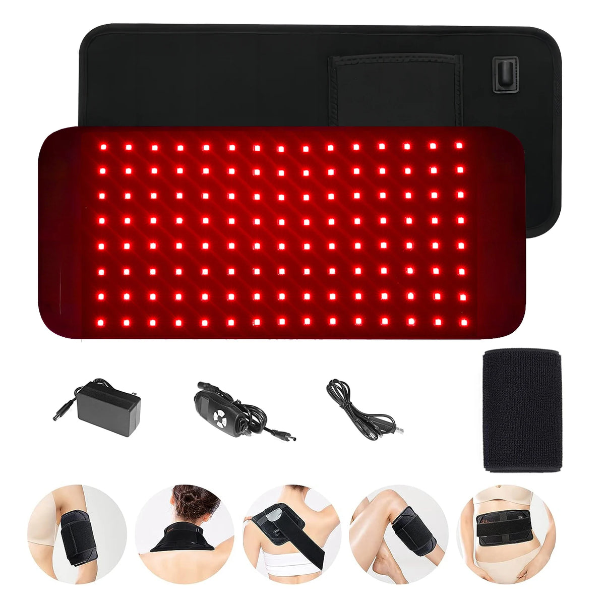 Red Infrared Light Therapy Pad   LED Beauty Devices for Face and Body Back Knee Hands Feet Relief Portable 660nm 850nm  Heat Pad
