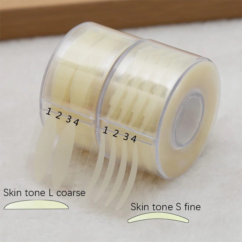600Pcs/Box Big Eyelid Tape Sticker Double Fold Self Adhesive Eyelid Tape Stickers S/L Makeup Clear Beige Invisible Tool