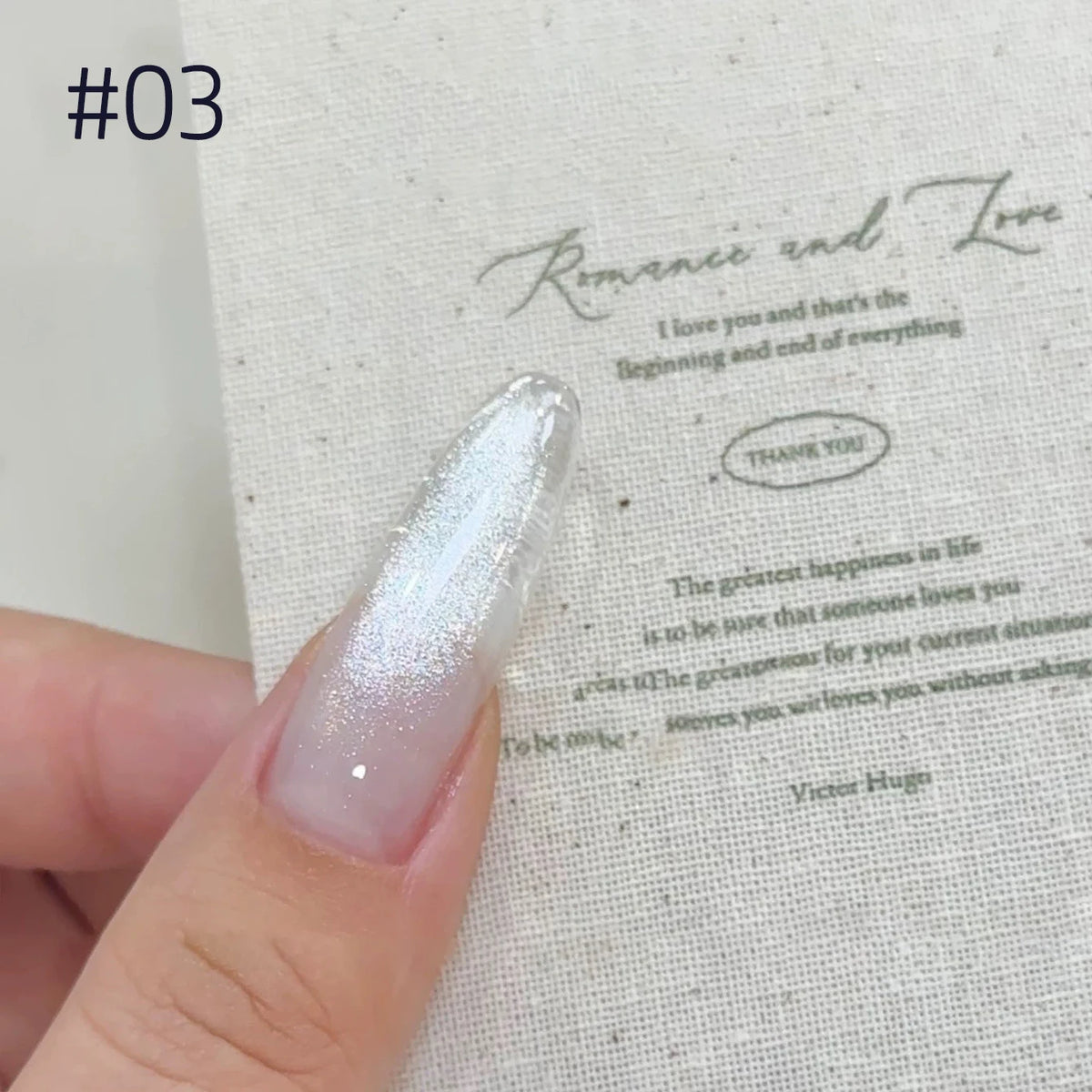 MN 12ML Autumn And Winter Ice Transparent Jelly Boiled Water Cat Eye Gel Nail Polish Perfect For Christmas Halloween White Nail