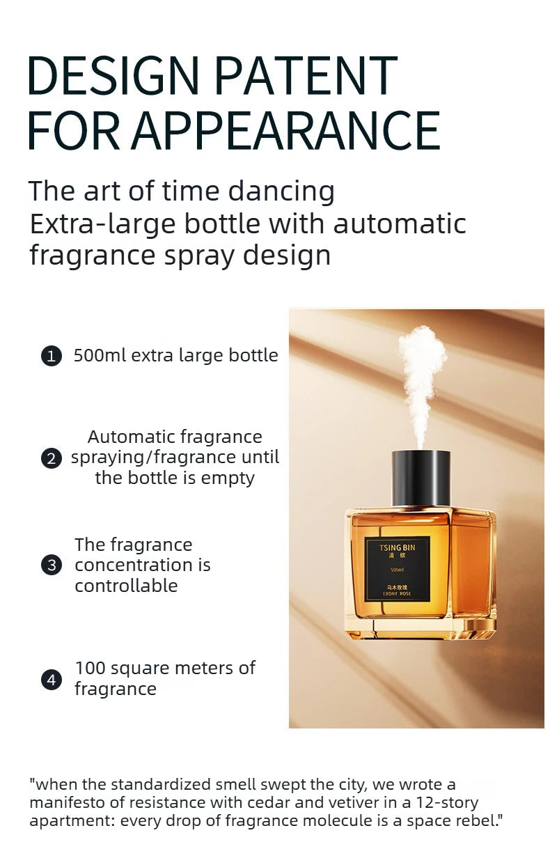 Large Capacity Home Indoor Private Air Freshener Long-Lasting Fragrance for Living Room Hotel Bathroom Toilet Odor Eliminator