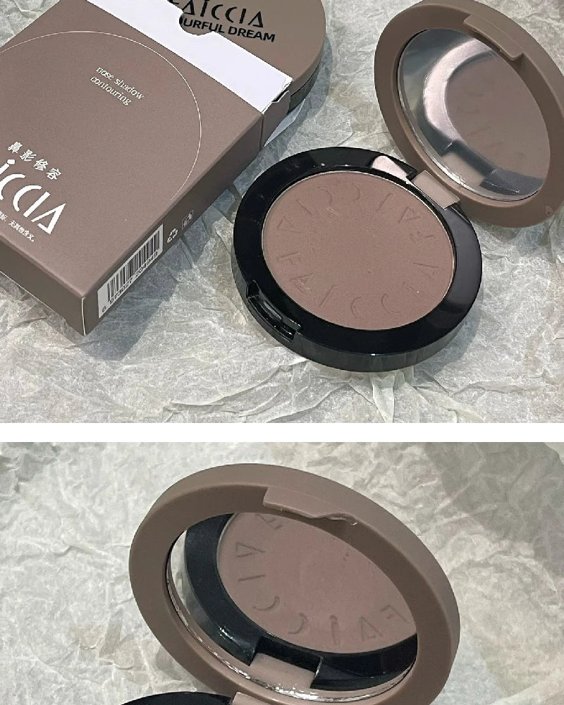 Monochrome Nose Shadow Contour Palette Natural Matte Cement Grey 3D Facial Bronzer Powder Cosmetic Highlight Brighten Contouring