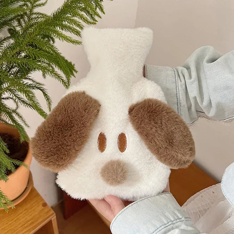 Kawaii Hot Water Bags Cute Plush Rubber Hand and Foot Belly Warmer Explosion-proof Hot Water Bottles for Women Period Pain