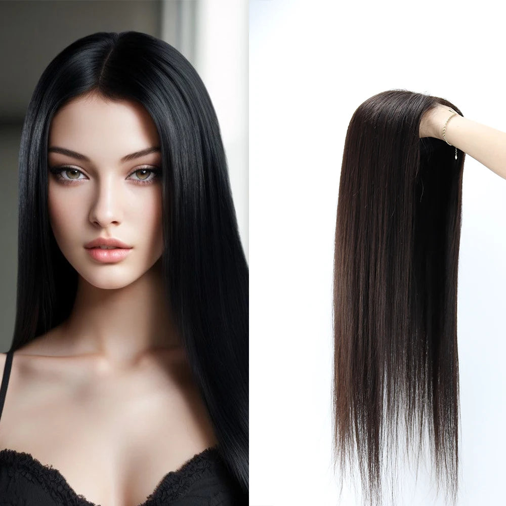 18x20cm Human Hair Topper Closure Straight Remy European Hair Piece HD Lace Topper Breathable Bleached Knots with Baby Hair