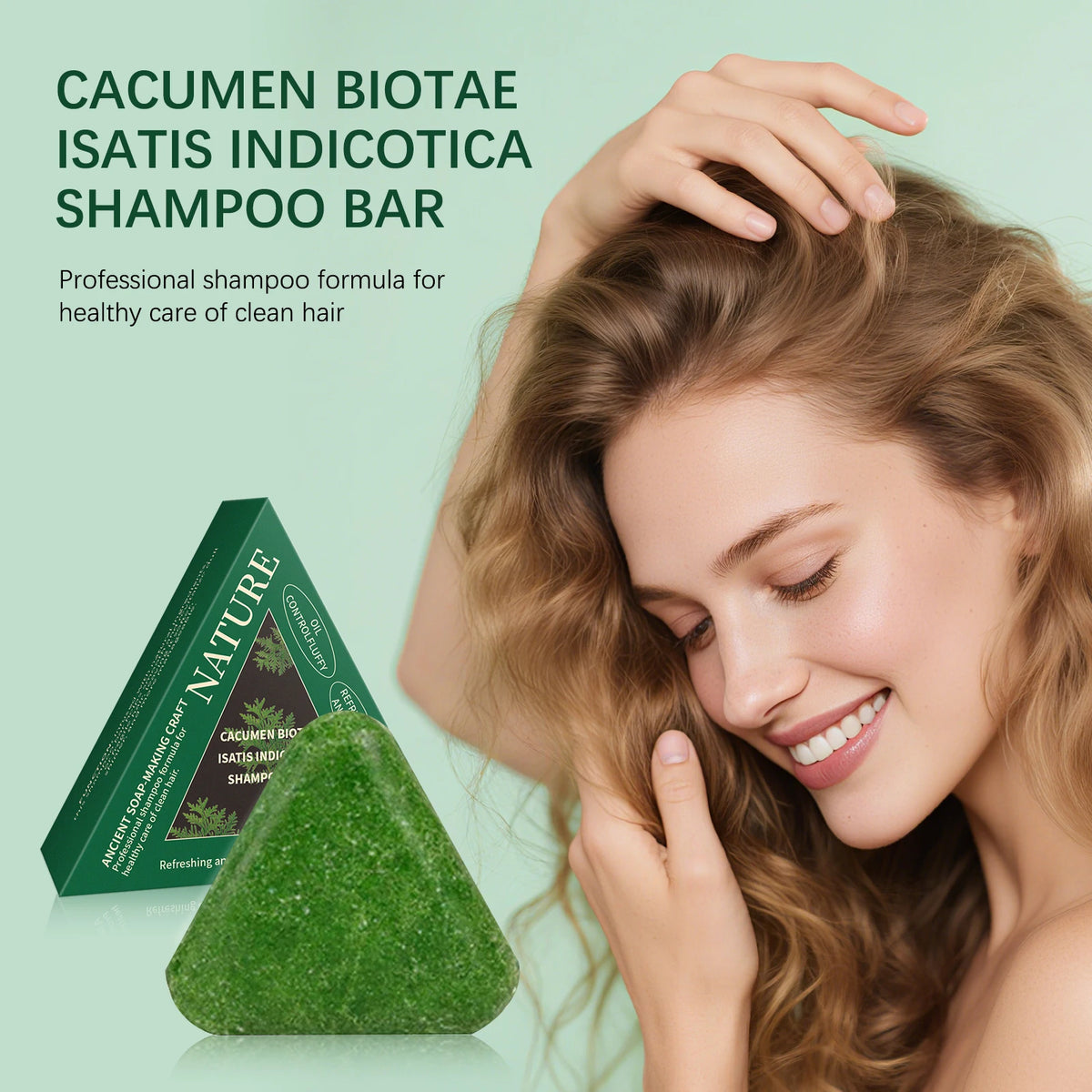 Polygonum Multiflorum Soap Smooth Nourishing Hair Cleaning Natural Plant Extract Repair Damaged Frizz Soft Silky Moisturizing
