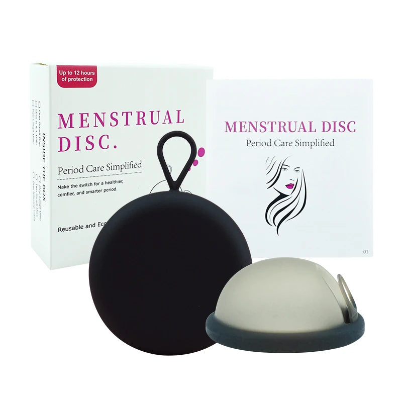 Soft Silicone Lady Cup Reusable certified Disc Accessories Bowls With Storage Case Kit Women Health Care Feminine Hygiene
