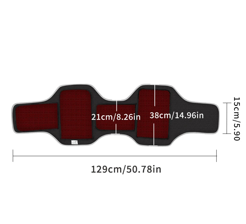 Red Light Heating Waist-Hip Protector Abdominal Vibration Massage Relieves Menstrual Pain Promotes Waist-Hip Relaxation