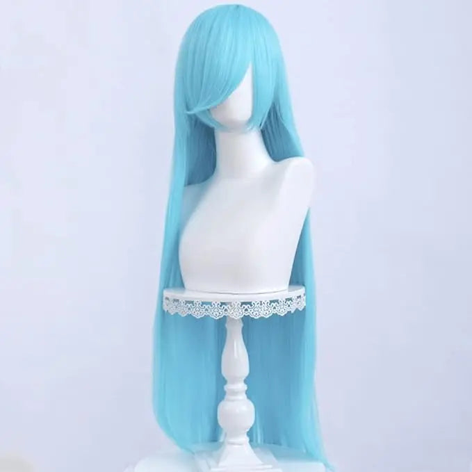 Long Straight Wig Multi Color Straight Hair Wig with Bangs Synthetic Wigs for Women Heat Resistant Hair Lolita Daily Cosplay Use