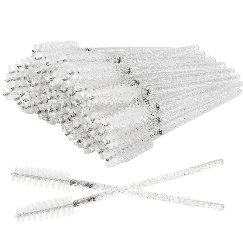 100 Pcs Disposable Eyelash Mascara Brushes for Eye Lashes Extension Eyebrow and Makeup of Makeup Tools