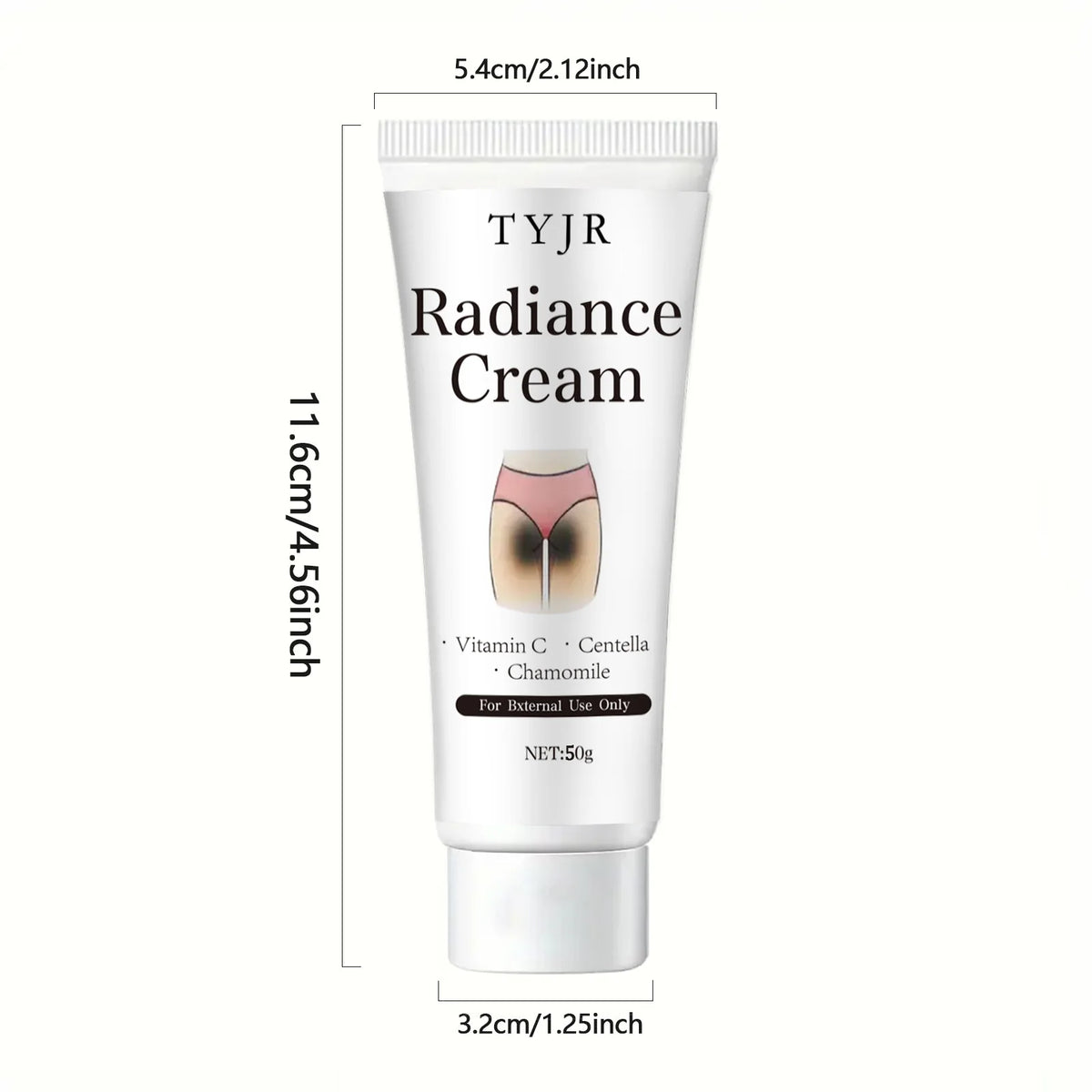 Snow White Cream Contains Niacinamide and Centella Asiatica, Whitening Lotion for Body and Private Parts, Underarm Rejuvenation