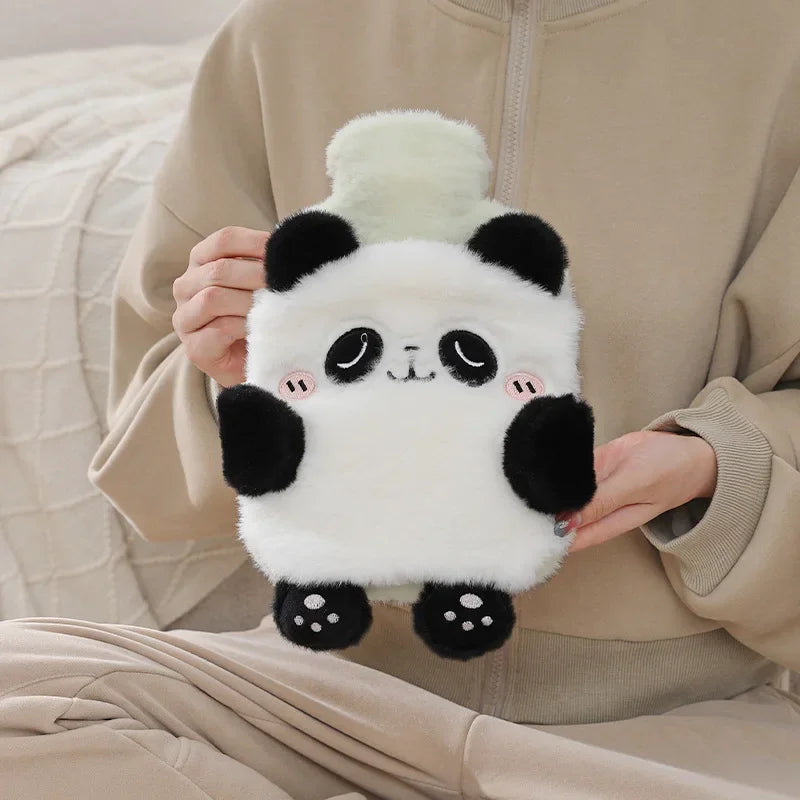 Kawaii Hot Water Bags Cute Plush Rubber Hand and Foot Belly Warmer Explosion-proof Hot Water Bottles for Women Period Pain