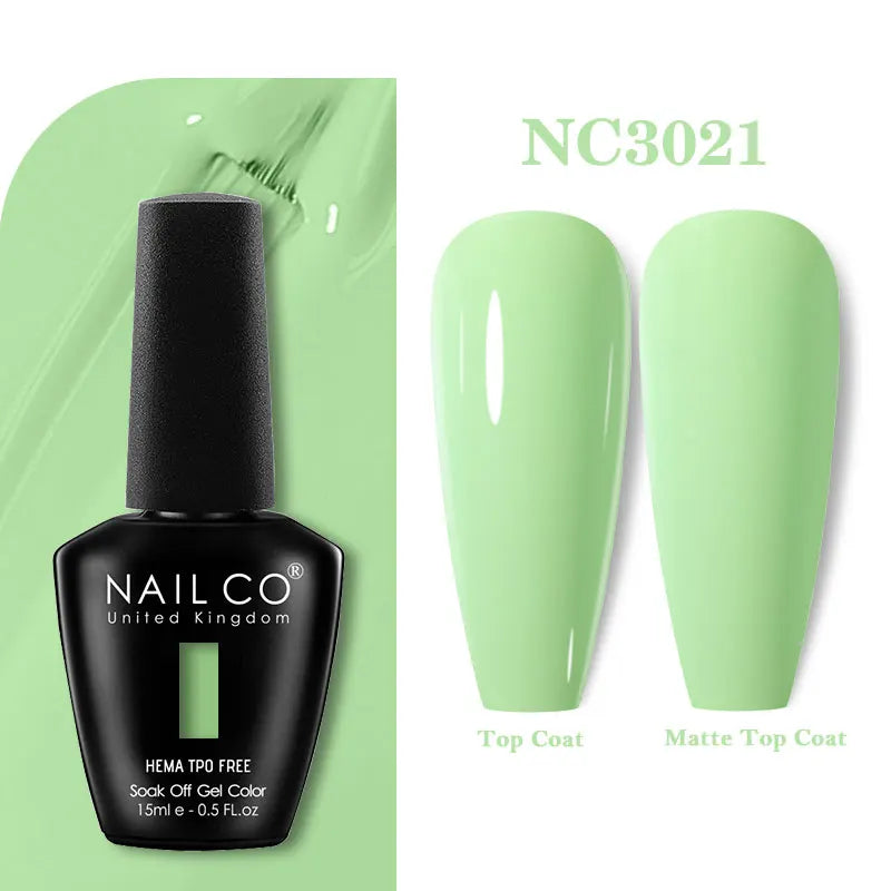 NAILCO 15ml TPO-Free Nail Gel Polish Vernis Semi Permanent Nails Art Manicure Design Hybrid Remover Gel Top Coat Ongle Gel UV