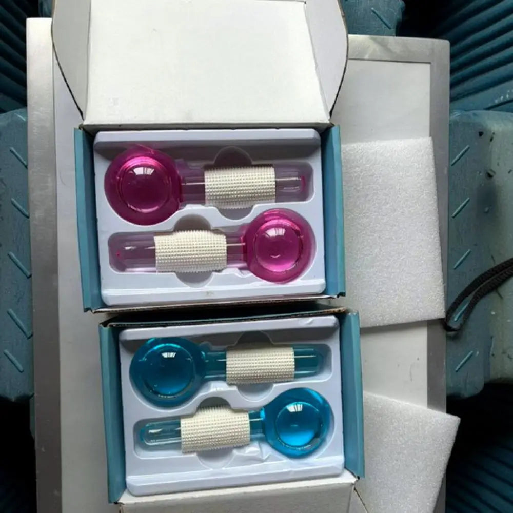 Cooling Face Globes Massage Roller Cryo Sticks Skin Rejuvenation Tightening Pores Facial Beauty Care Massage Tools