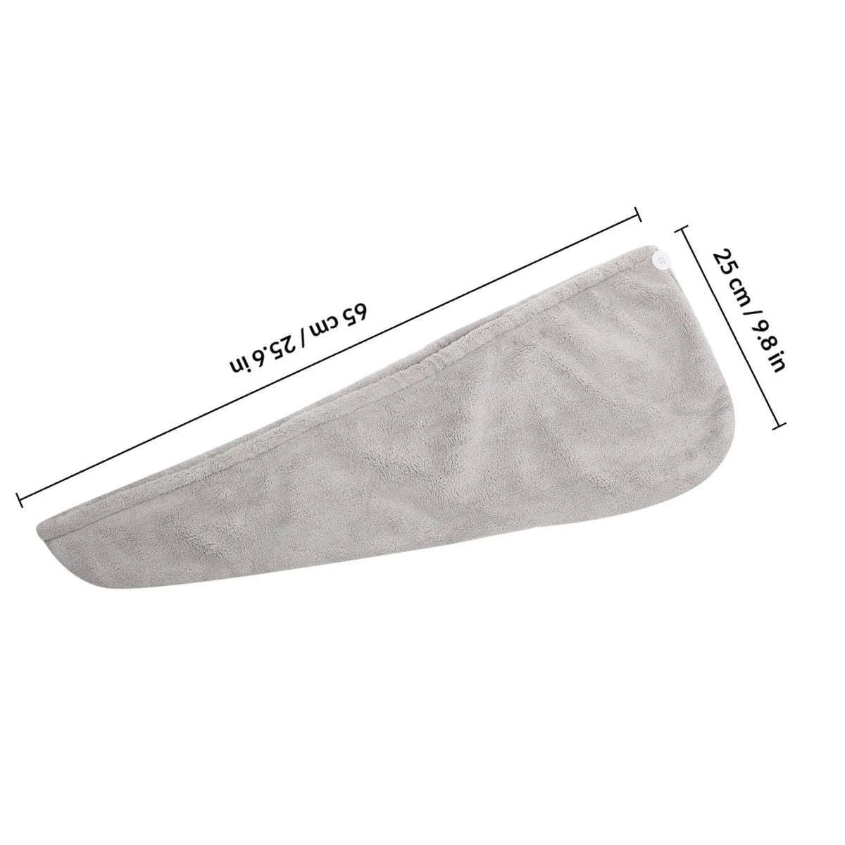 3Pcs Practical Hair Wrap Fashionable Simple Design Not Too Tight Girls Head Towels Fast Drying Water-Absorption Towels
