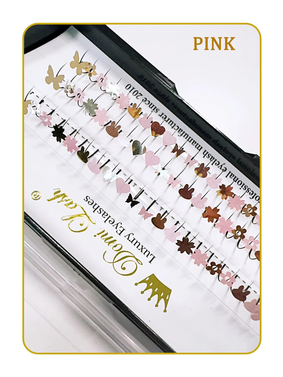 Domi Glitter False Eyelashes Butterfly Flower Colorful Diamond Individual Fairy Spike Lash For Halloween Christmas Party Makeup