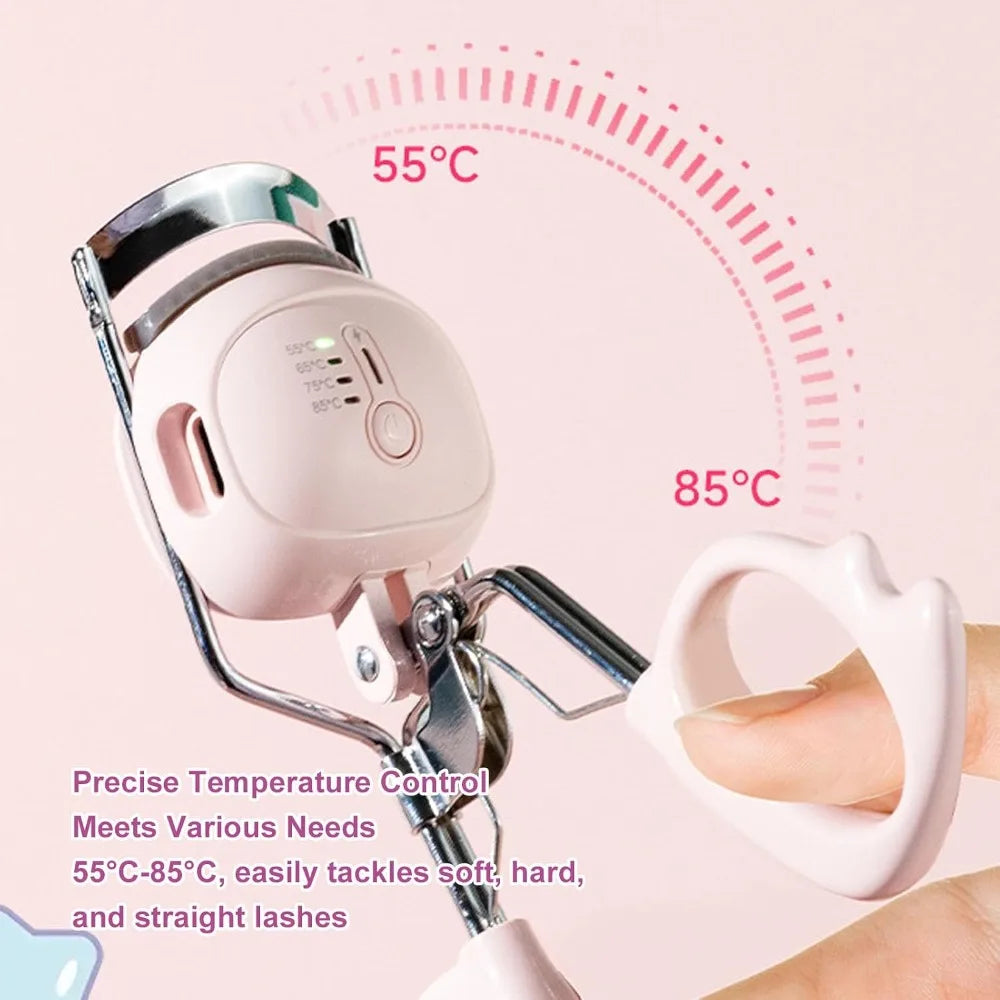 New Rechargeable Electric Eyelash Curler Portable Four-level Heated Eyelash Curler Long Lasting Lash Curler Makeup Tool