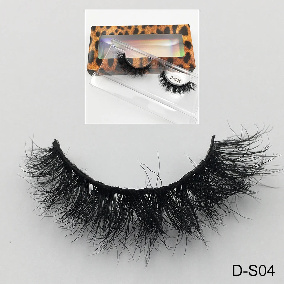 Cruelty Free Fluffy Mink Eyelashes High Quality C/D Curl Soft Wispy Volume Strip Lashes Natural Mink Lashes