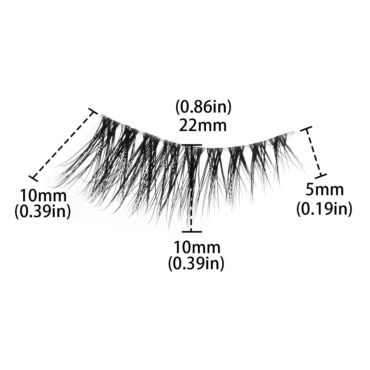 SHIDISHANGPIN 3/6/10 Pairs Half Lashes 3D Mink Lashes Faux Mink Natural Lash Soft Wispy Eyelash Dramatic False Eyelashes Makeup