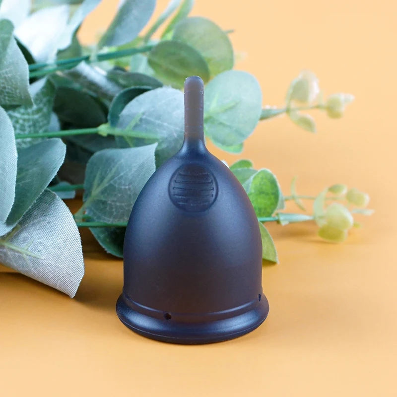 Feminy Menstrual Cup L - Medical Grade Silicone Soft Vaginal Tampon for Women Period Cup Certified Safe for Female Hygiene