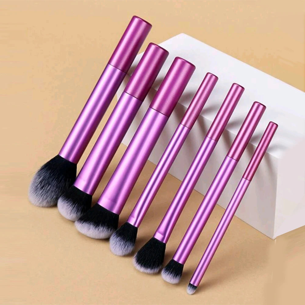 10pcs Mini Makeup Brush Set Powder Eyeshadow Foundation Blush Blender Concealer Beauty Makeup Tools Brush Professional Supplies