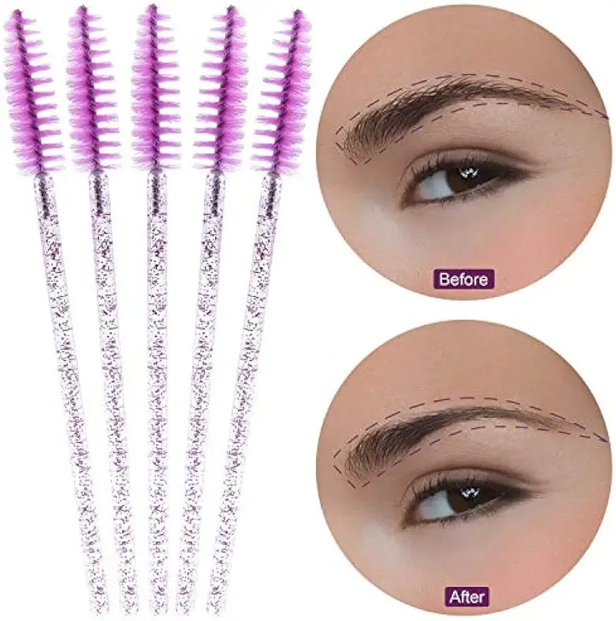 100/1000 /2000pcs Disposable Mascara Wands Eyelash Brush Spoolies for Eyebrow Eye Lash Extension Colorful Beauty Tools