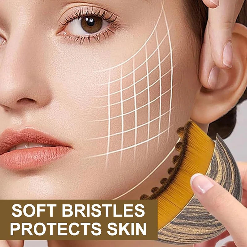 Contour Face Brushes 1Pc Lymphatic Drainage Massager Facial Massager Face Chin Skin Sculpting Tool for Face Ergonomically Makeup