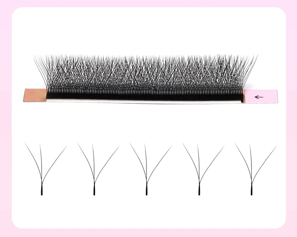 AGUUD Automatic Flowering 2D 3D 4D 5D W Shape Premade Fans Eyelash Extensions Natural Soft Individual Lashes Makeup Cilia