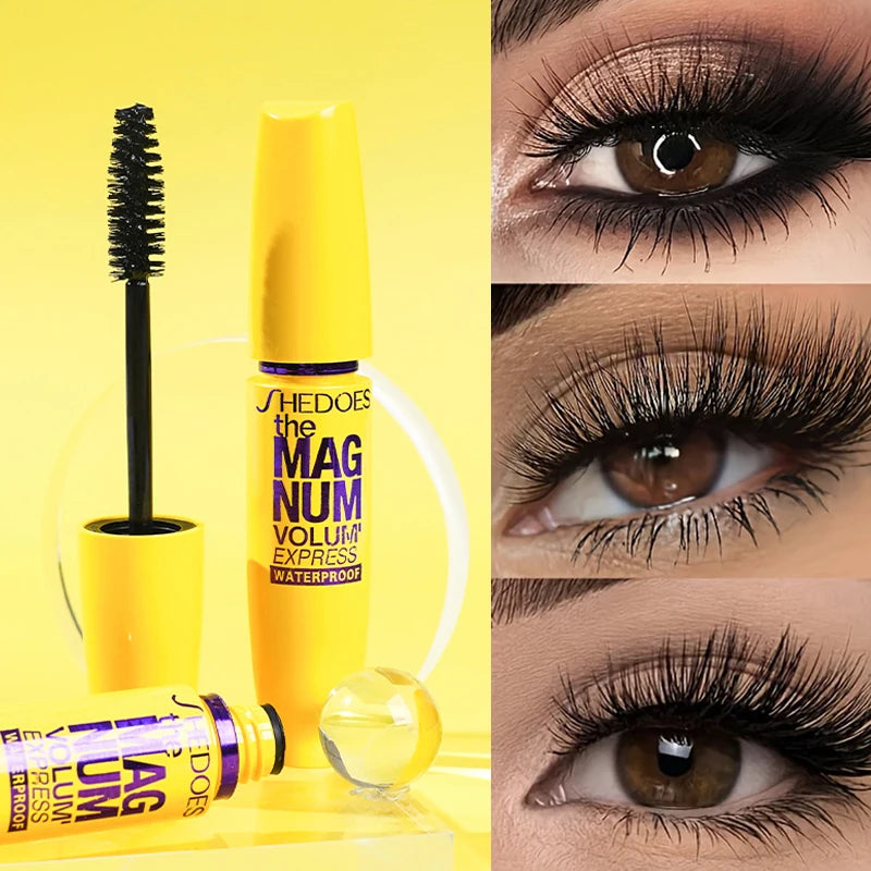 Curly Waterproof Mascara, Durable Anti Smudge Natural Eye Makeup