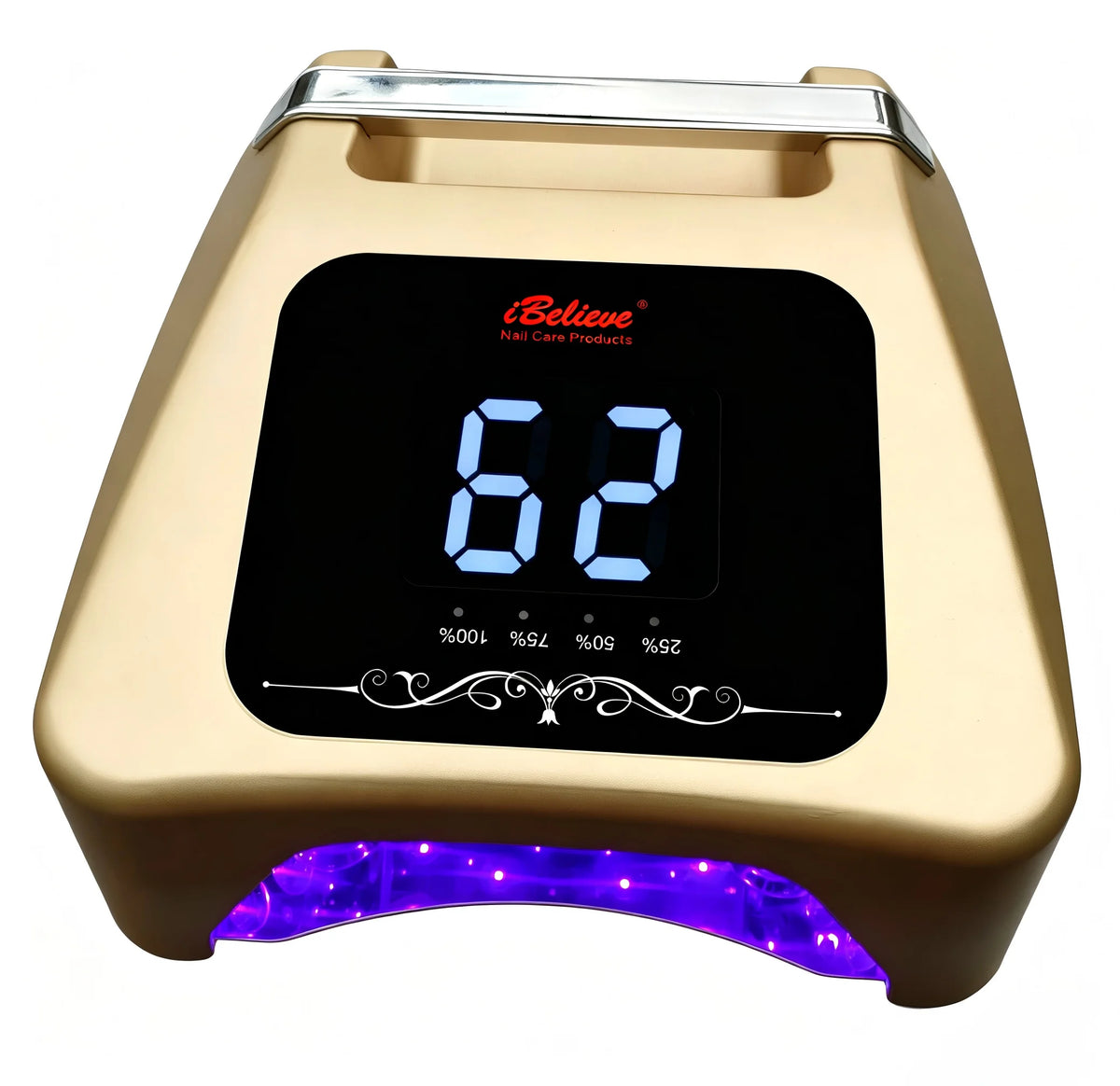 Professional 72W Rechargeable UV LED Nail Lamp with 36pcs LED Bulbs Multi-Timer Cordless Nail Dryer for Salon Manicure