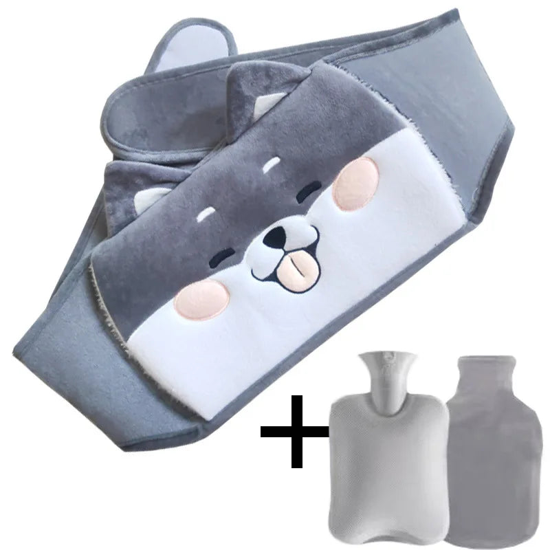 3Pcs Hot Water Bag Waist Cover Belt Stomach Abdominal Warming Band Warm Waist Cover Belt for Neck Hand with Hot Water Bottle Bag