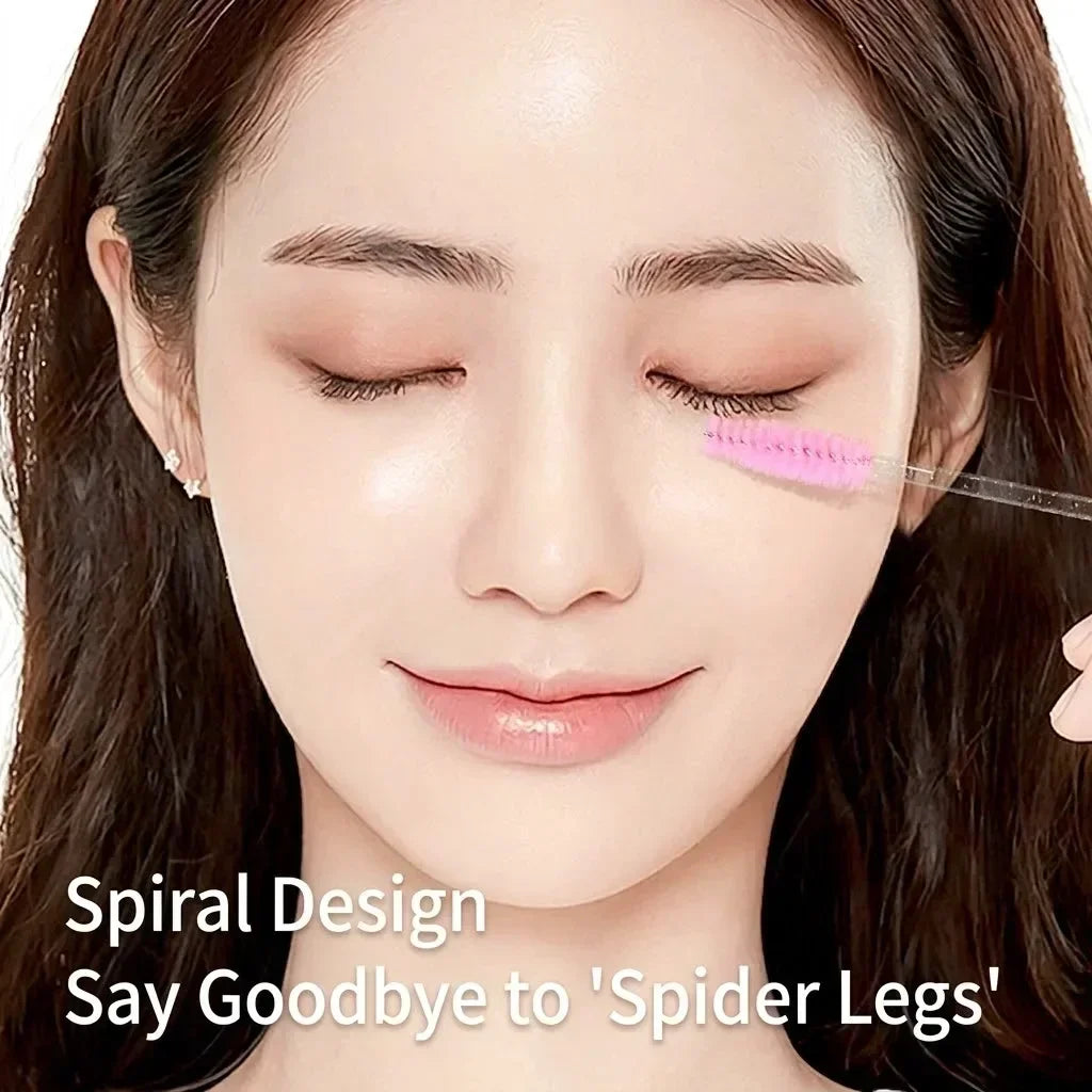 10pcs Christmas Mascara Eyelash Brush in Tube with Christmas Socks, Dust-Proof Reusable Mascara Wand Lash Applicator Makeup Tool