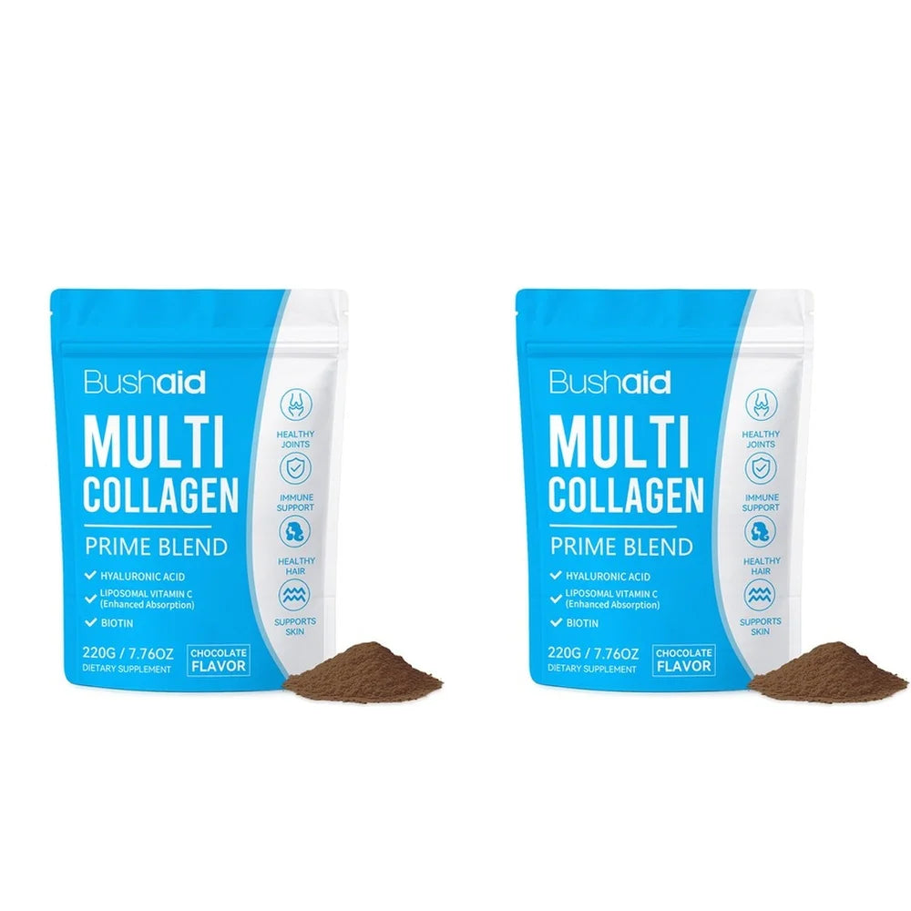 Multi Collagen Powder 8090mg with Vitamin C Hyaluronic Acid Biotin Collagen Peptides Supplement for Skin Hair Joint, 20 Servings