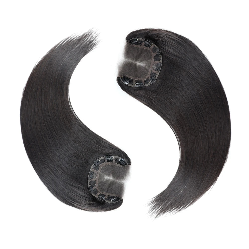18x20cm Human Hair Topper Closure Straight Remy European Hair Piece HD Lace Topper Breathable Bleached Knots with Baby Hair