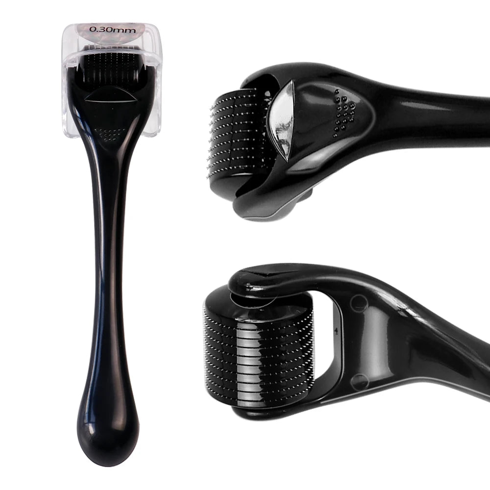540 Titanium Derma Roller 0.2/0.25/0.3mm Micro Needle Roller Facial Body Skin Care Tool for Skin Repair Beard Growth Maintenance