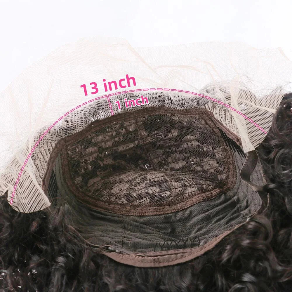 Short Curly Pixie Cut Wig Human Hair 13x1 Lace Short Curly Wigs For Black Women 6 inch Natural Color Pixie Cut Lace Front Wig