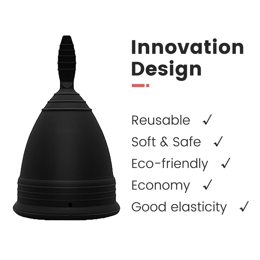 Reusable Lady Period Cup Silicone Feminine Hygiene Copa Menstrual Medical Grade Silicone Menstrual Cup Upgraded Menstrual Cup