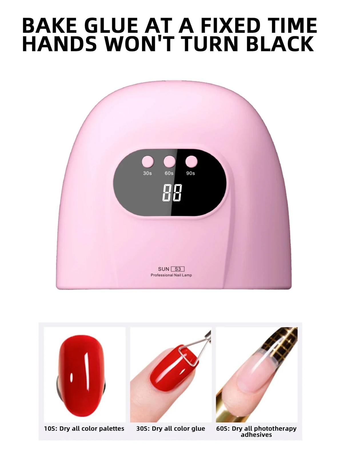88W UV LED Nail Lamp 24 LEDs Nail Dryer for Nails Gel with 3 Timer Settings Professional UV Cabin Manicure Lamp Nail Art Tools