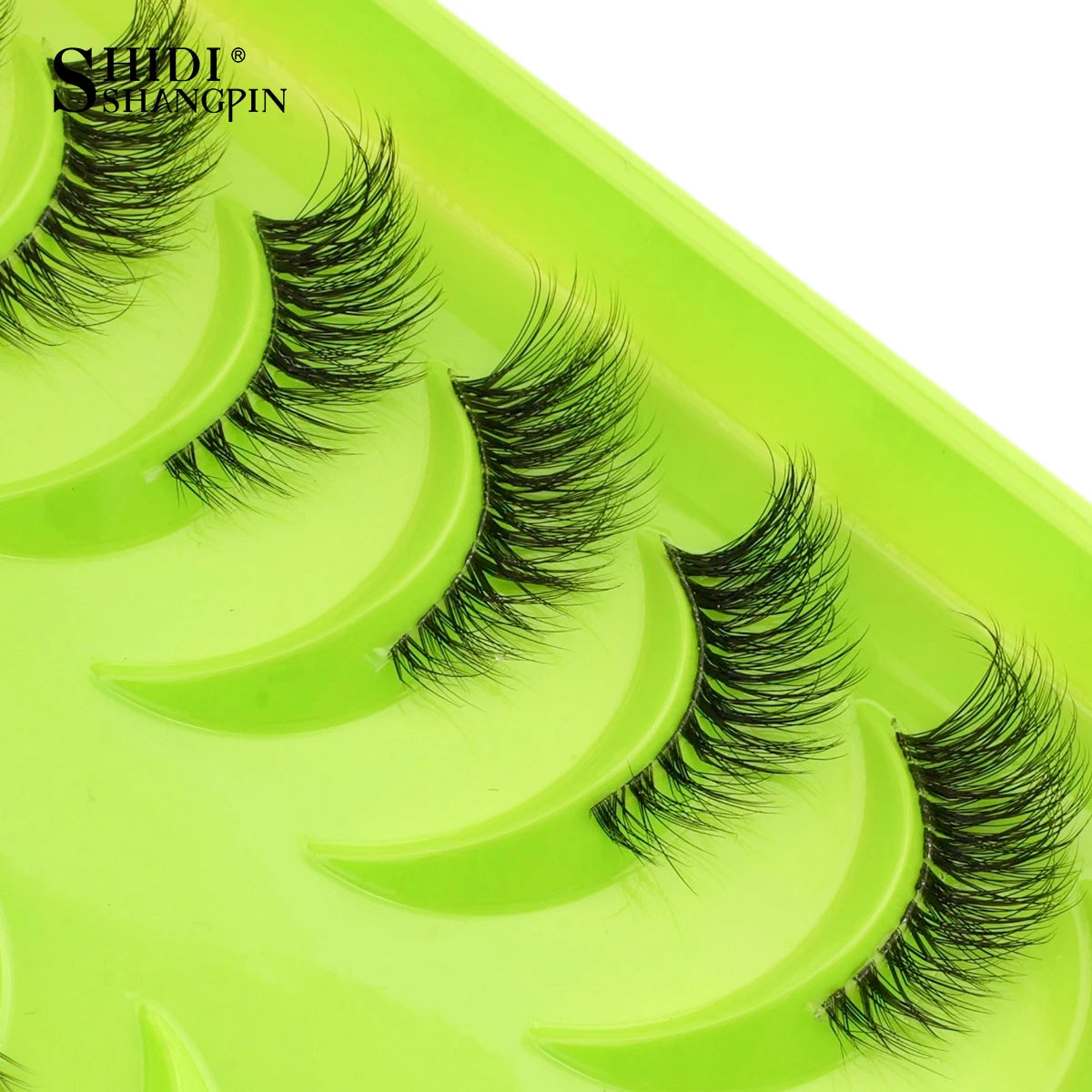 SHIDISHANGPIN 3/6/10 Pairs Half Lashes 3D Mink Lashes Faux Mink Natural Lash Soft Wispy Eyelash Dramatic False Eyelashes Makeup