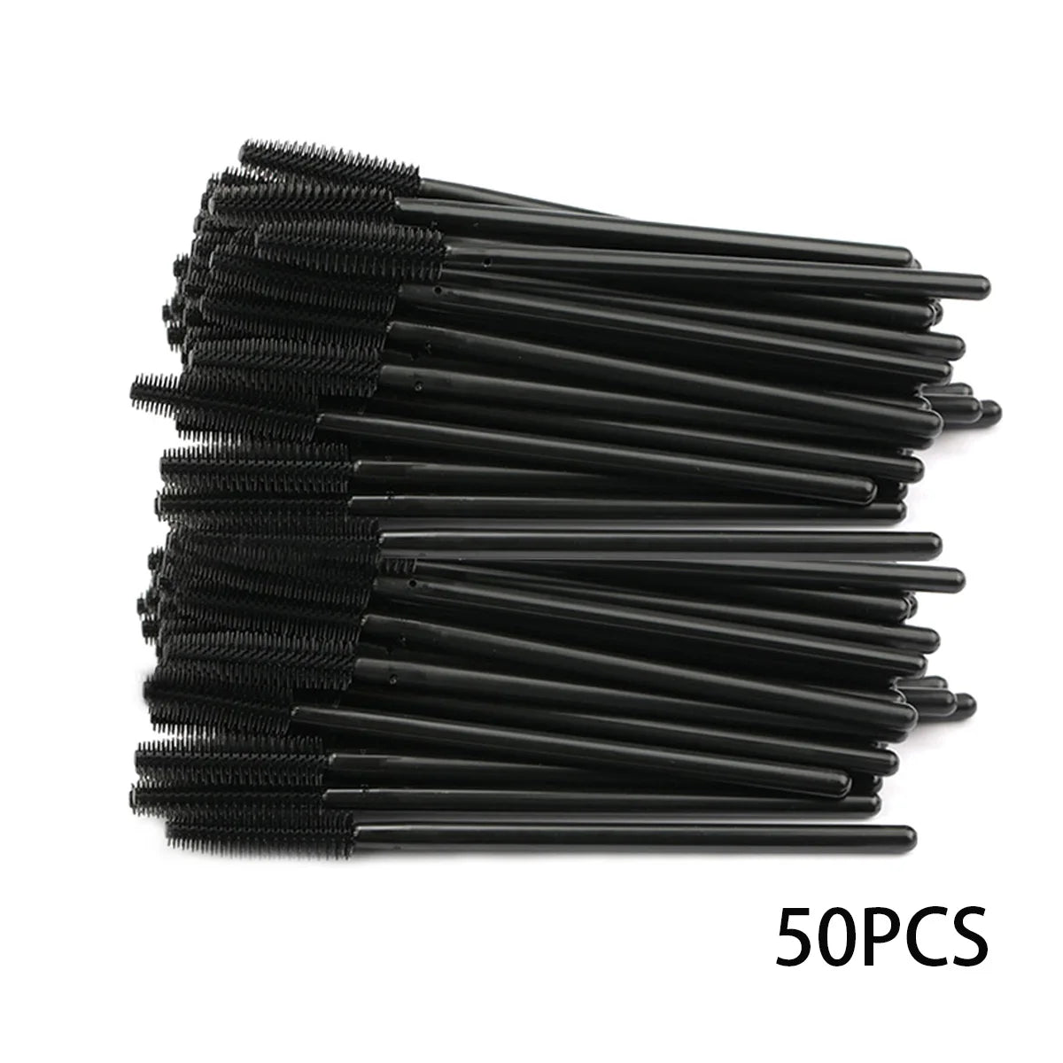 25/50pcs Eyelash Brush Silicone Gel Mascara Wands Applicator Eyelashes Spoolies Brushes For Lash Extension Eyebrows Accessories