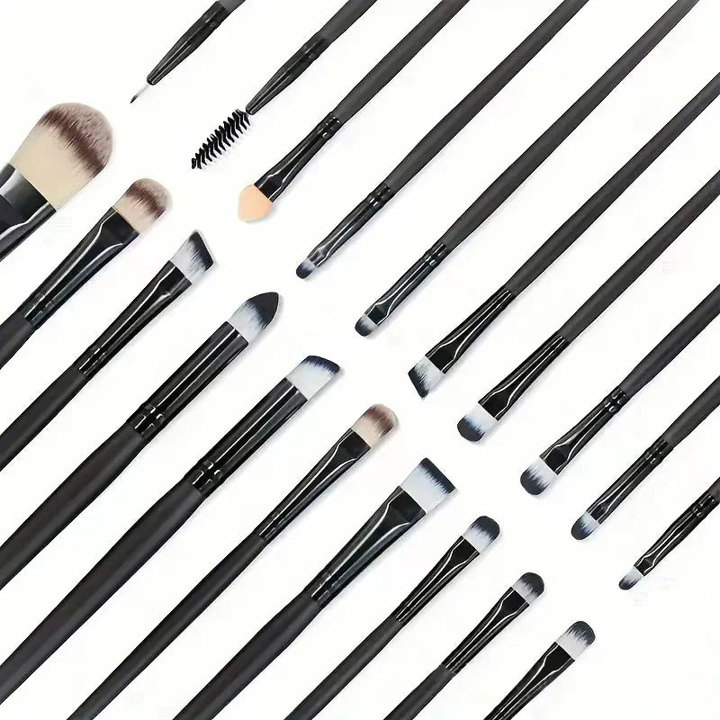 20Pcs Professional Makeup Brushes Set Soft Synthetic Hair Cosmetic Brush for Foundation Eyeshadow Eyebrow Eyeliner Blending Make