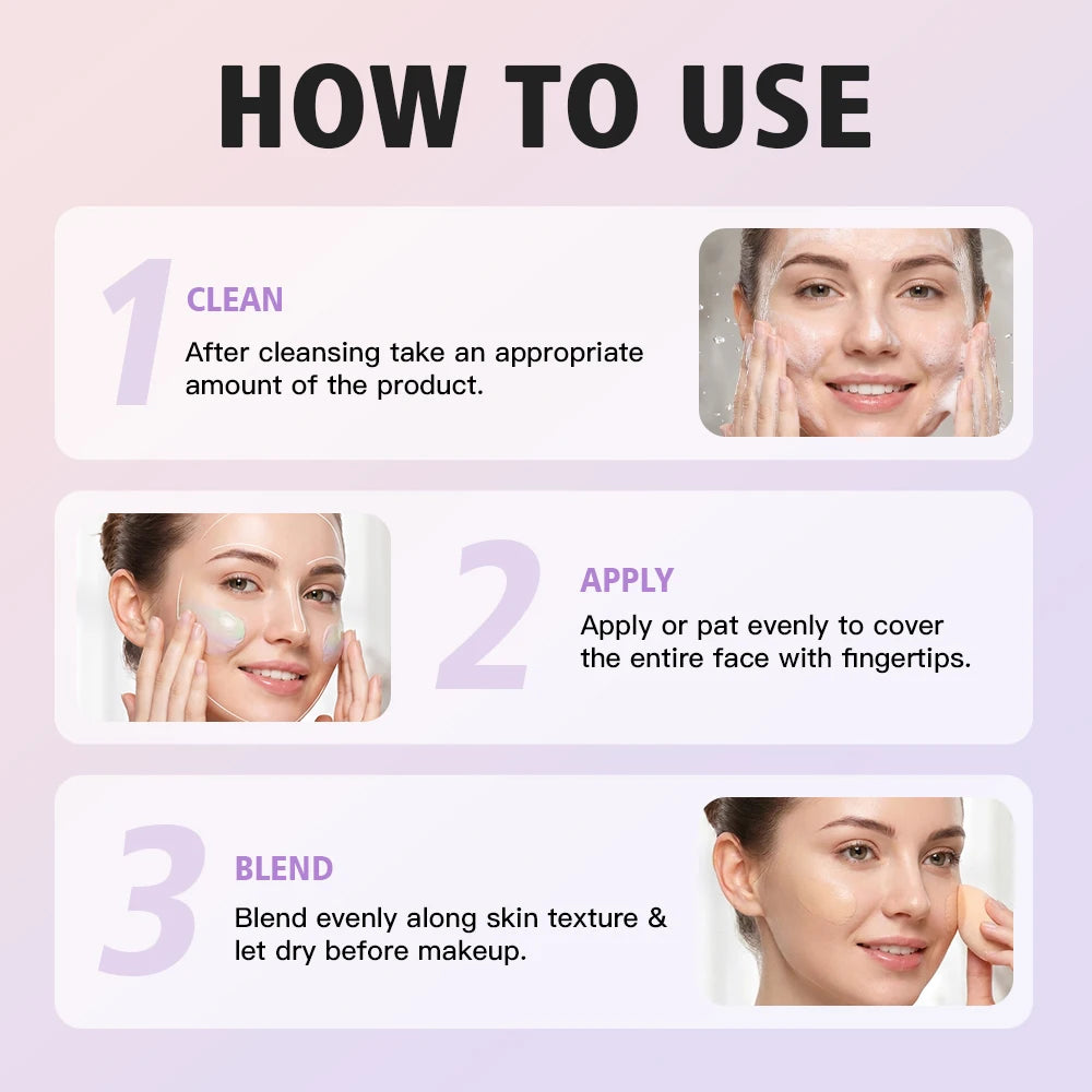 Three Color Press Release Cream Concealer Isolation Makeup Facial Base Brightening Hydrating Liquid Concealer Face Primer Glow