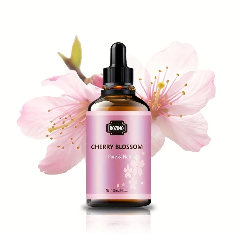 1Pcs/2Pcs/3Pcs Sakura Essential Oil: Pure Plant Essential Oil for Massage, Showering, Skin Care, Face, Body, Nails, Hair, and Eyelash Care