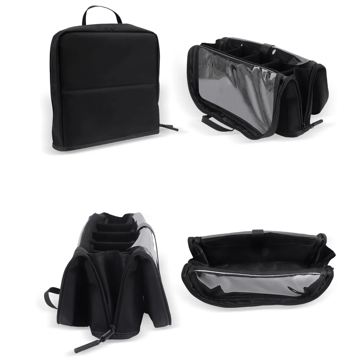 European and American Portable Makeup Storage Bag Professional Makeup Handbag with Magnetic Closure Brush Bag Foldable Large Cap