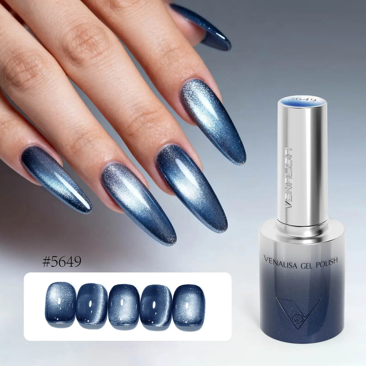 VENALISA 60 Colors TPO/HEMA FREE Glitter Gel Cat Eye Gel Nail Polish UV/LED Soak-Off Gel Polish Manicure DIY Nail Art Christmas