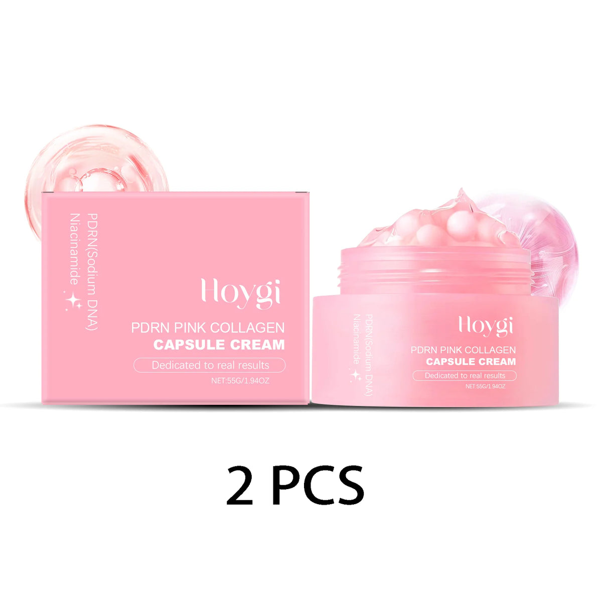 PDRN Pink Collagen Face Serum Skin Oil Control Lasting Moisturizing Facial Cream Skin Care Gel Lightweight Non-Greasy Cream