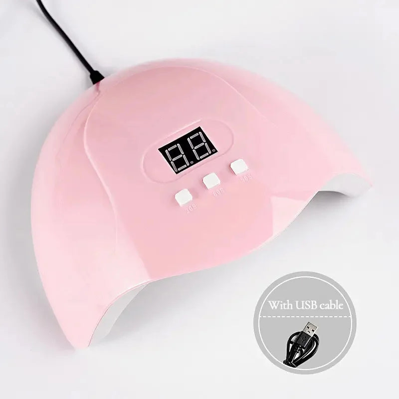 Hot Nail Dryer Machine Portable USB Cable Home Use Nail Lamp For Drying Curing Nails Varnish with 18pcs Beads UV LED Lamp