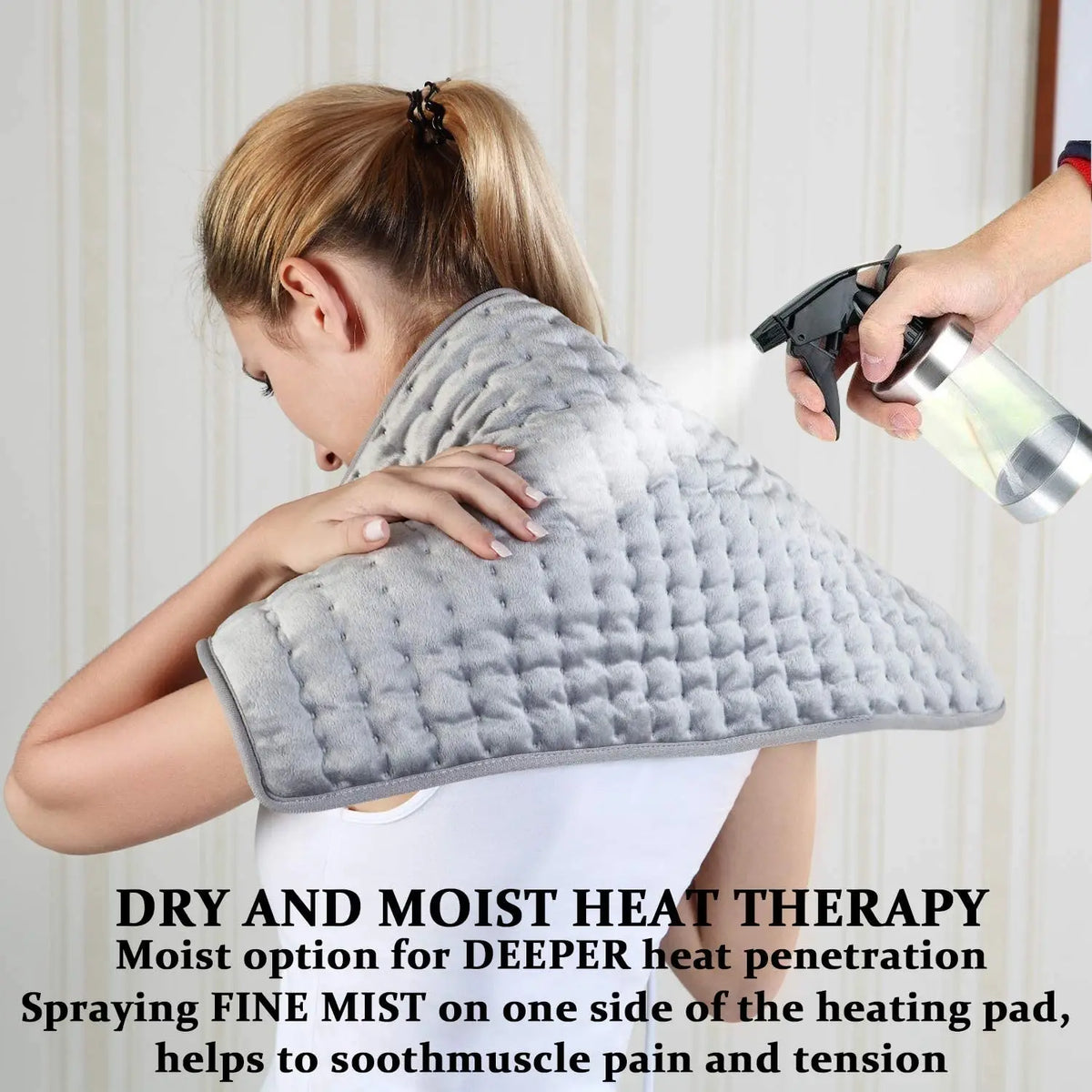 Electric Heating Pad Shoulder Back Leg Pain Relief Physiotherapy Winter Heater Timed Temperature Control Heating Blanket Mat
