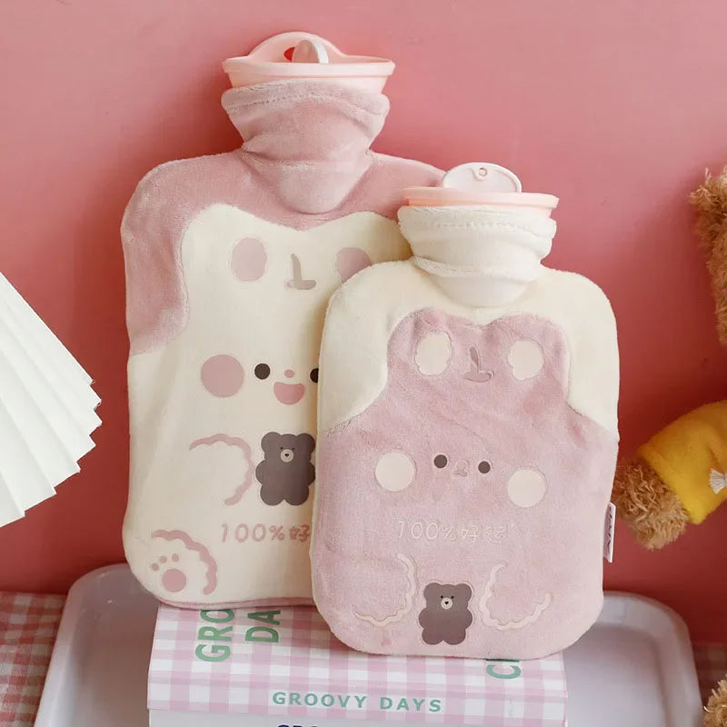 Cute Large Warmer Hot Water Bag for Period Pain Stuffed Menstrual Colic Heater Plush Hand Warmer Seed Guatero Bottle