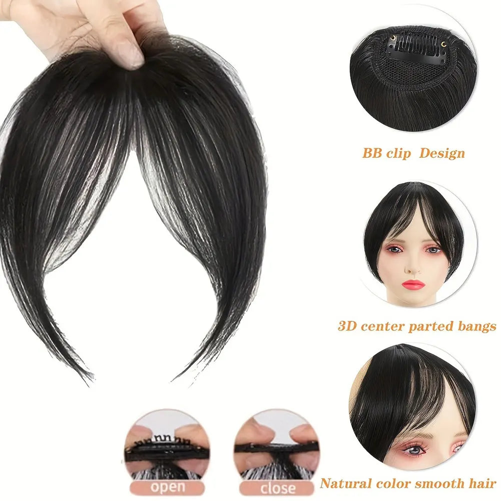 Eight Character French Bangs Wig Piece Female Synthetic BB Clip Fluffy Top Reissue Eight Character Bangs Thin Invisible Hairpins
